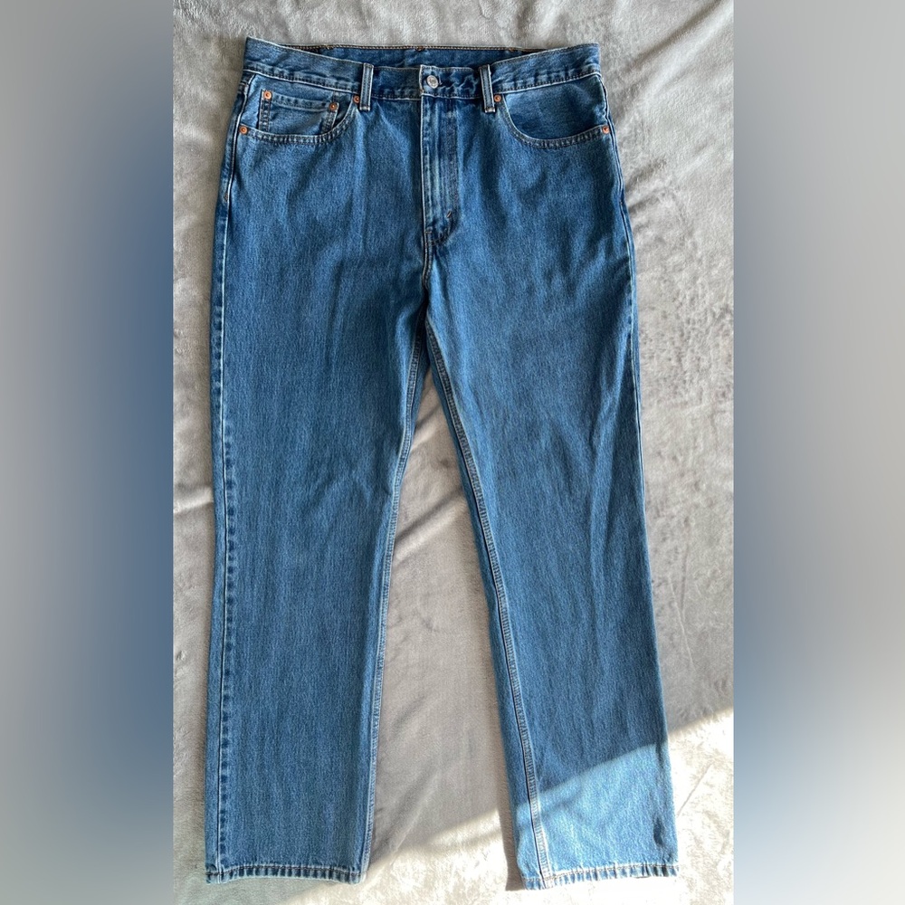 Levi’s 516 Straight Leg Jeans Blue Denim W38 L32
